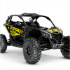 Adesivi dal design BRUTAL per Can-Am Maverick X3 (Giallo 2)