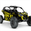 BRUTAL designstickers voor Can-Am Maverick X3 (geel 2)