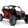 BRUTAL design stickers for Can-Am Maverick X3 (Orange)