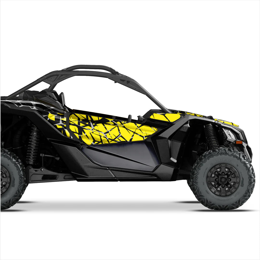 QUAKE dizaino lipdukai, skirti Can-Am Maverick X3