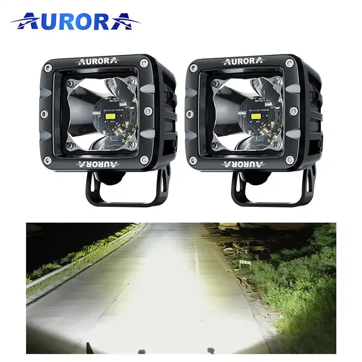 Offroad fog LED light, white and yellow
