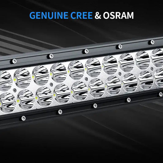 Lumină cu bară cu led dual cu rând, 10 '', (25,4 cm), 100W