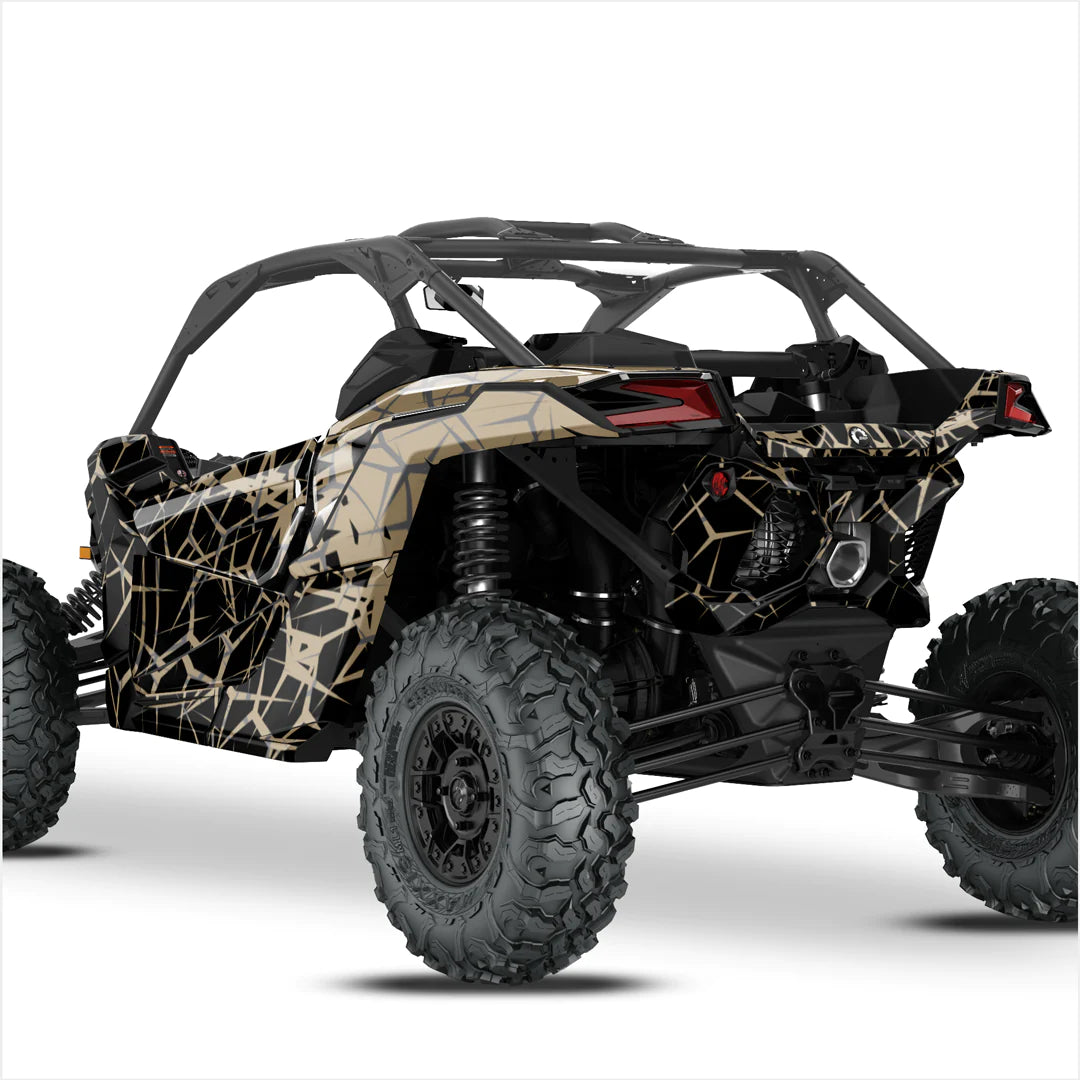 QUAKE dizaina uzlīmes Can-Am Maverick X3