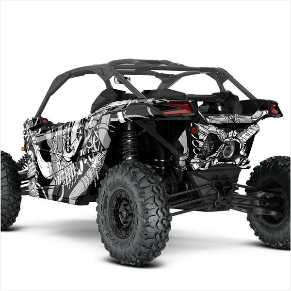 Autocolante de design PETROL HEAD pentru Can-Am Maverick X3