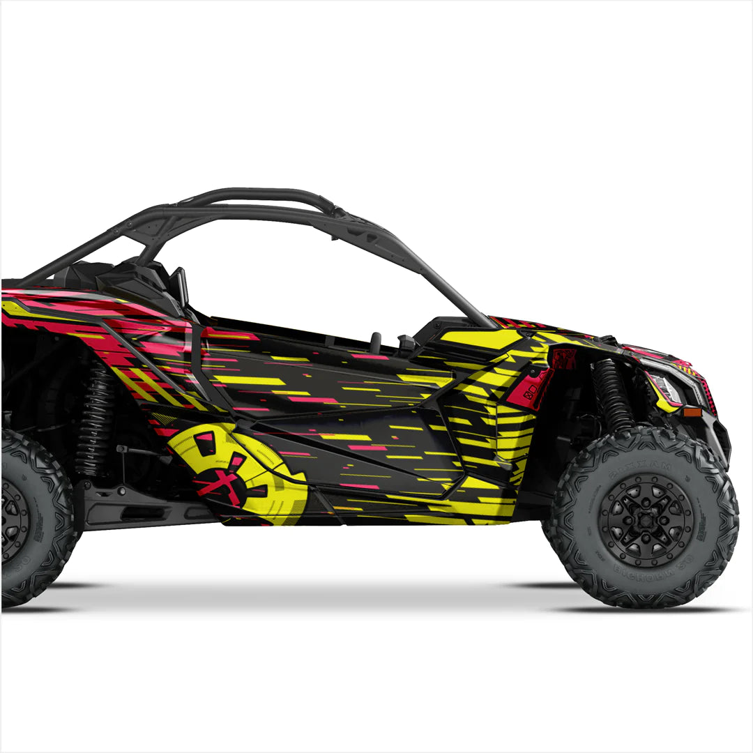 Adesivos de design CYBER para Can-Am Maverick X3