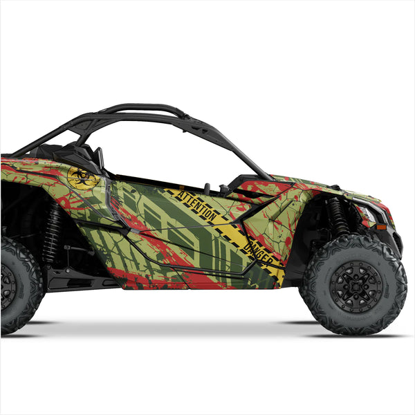 Autocollants design APOCALYPSE pour Can-Am Maverick X3