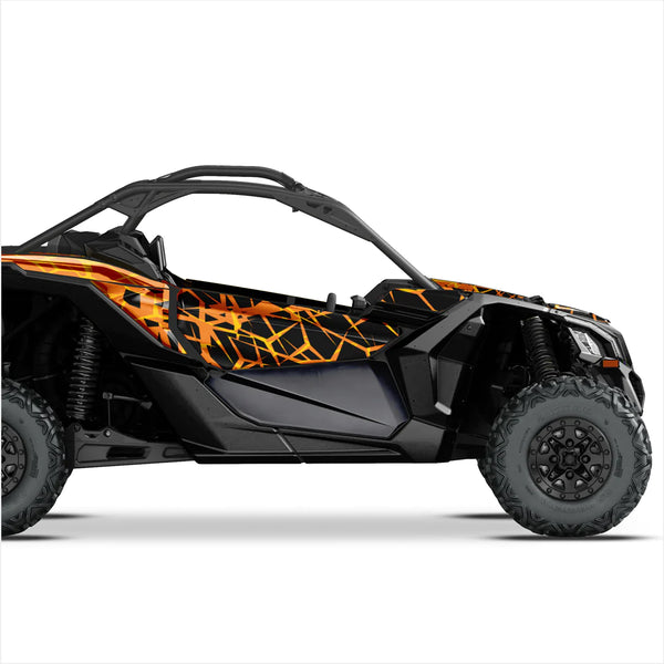 Наклейки с дизайном QUAKE для Can-Am Maverick X3