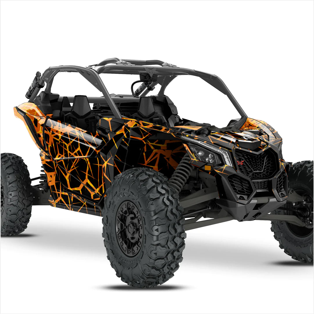 Наклейки с дизайном QUAKE для Can-Am Maverick X3