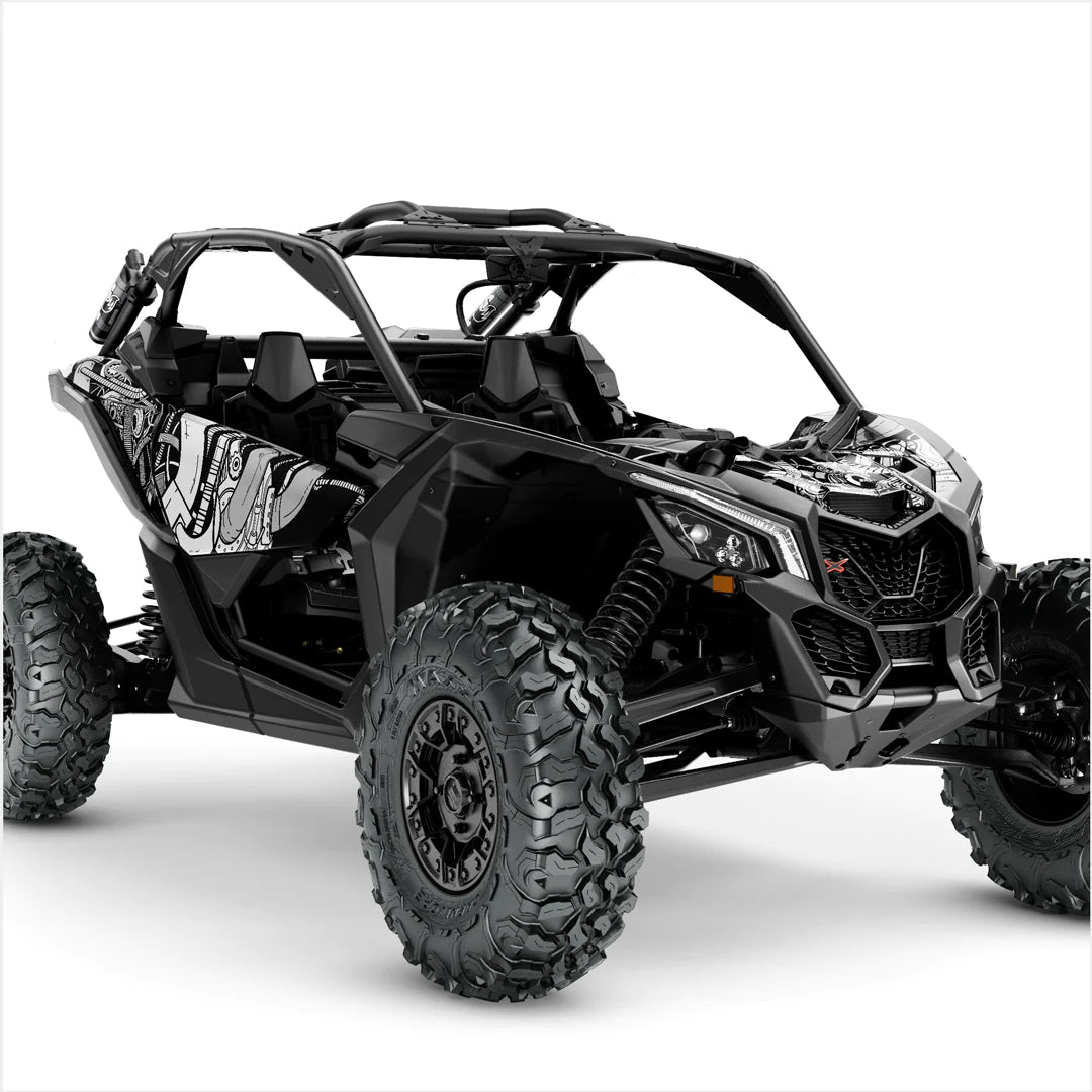 Autocollants design PETROL HEAD pour Can-Am Maverick X3