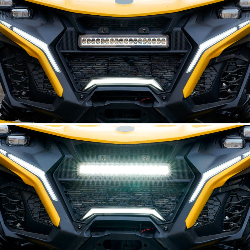Front Grille with LED Light Bars for Maverick R