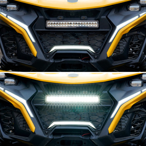 Front Grille with LED Light Bars for Maverick R