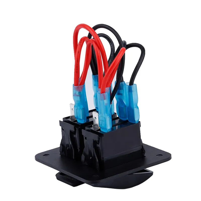 Πίνακας 2 διακόπτη, μπλε LED