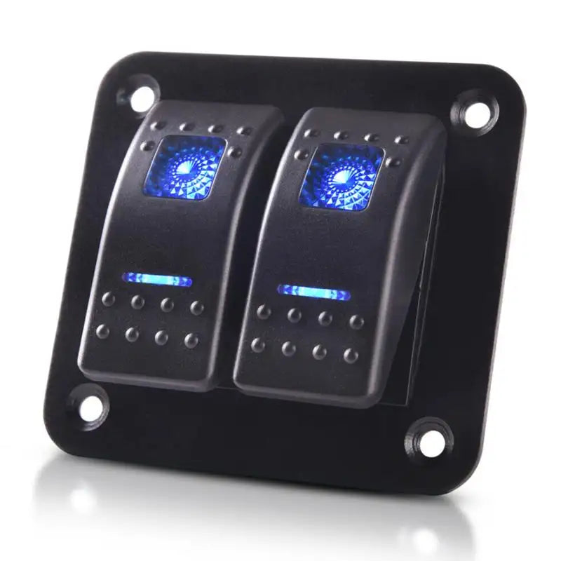 Πίνακας 2 διακόπτη, μπλε LED