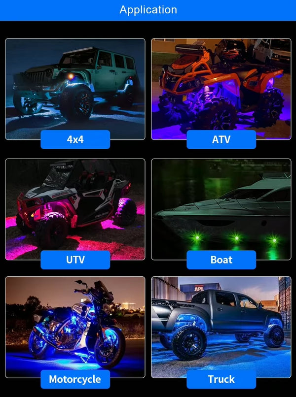 Rock LED Light, ko kontrolē App