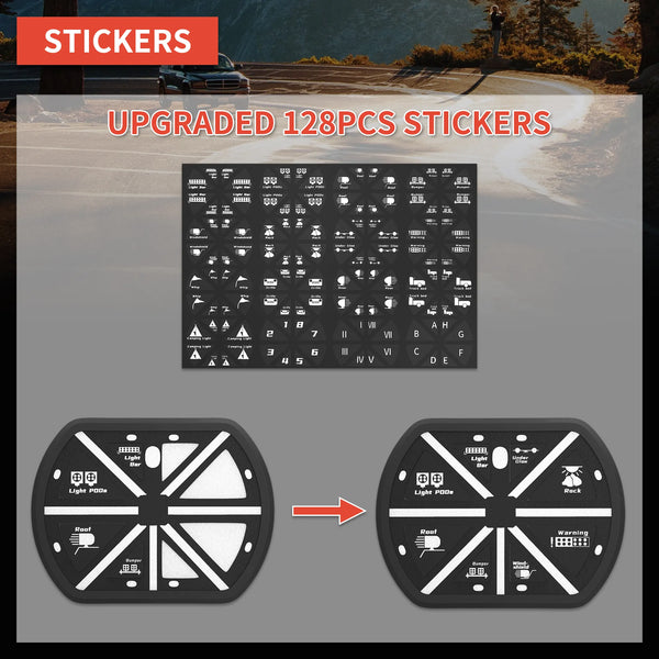 8 Gang Bezprzewodowy panel sterowania