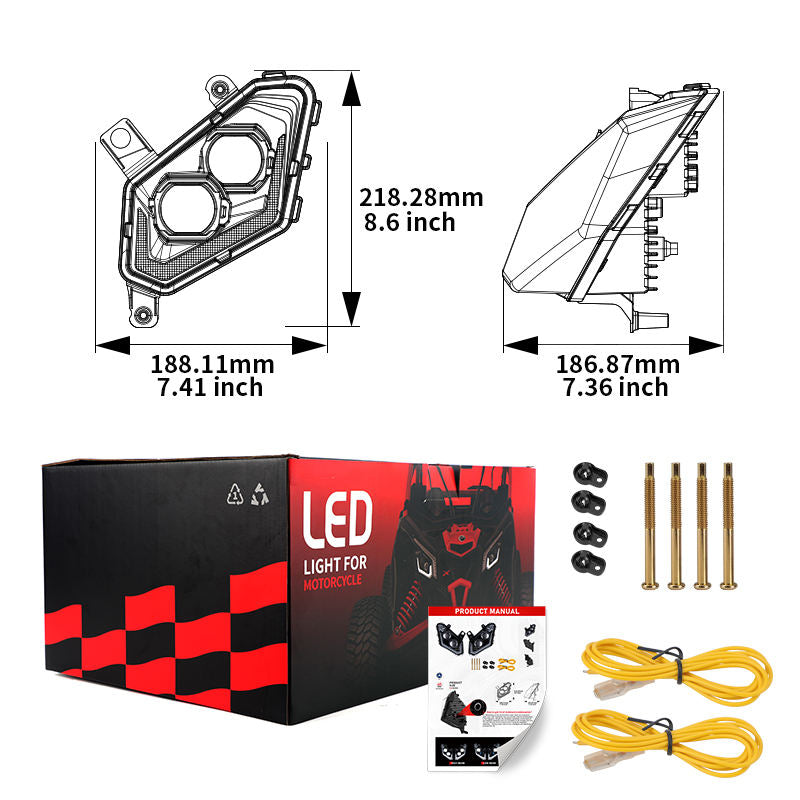 LED Headlights For Can-Am Maverick X3