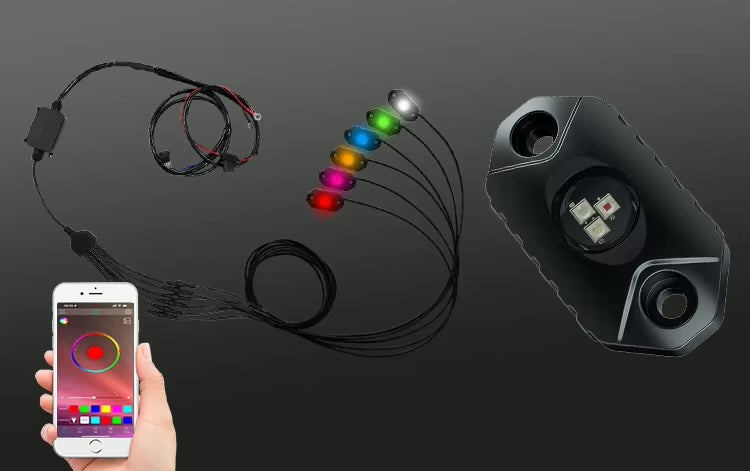 Rock LED Light, controlat de App