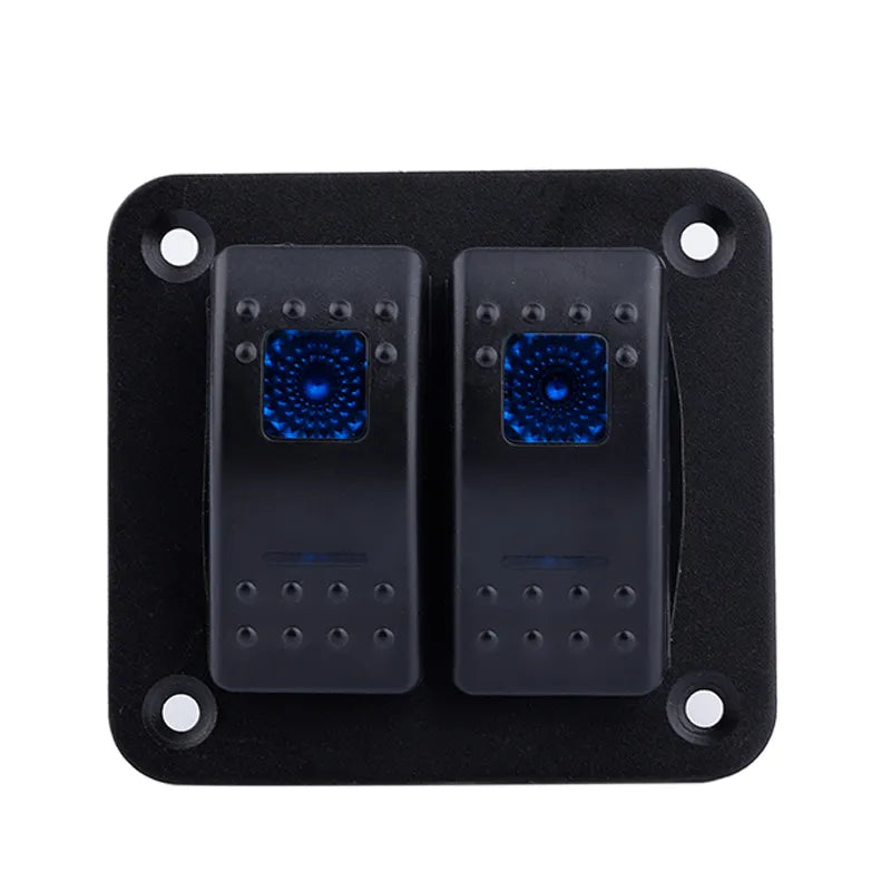 Πίνακας 2 διακόπτη, μπλε LED