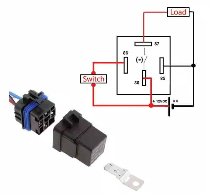 Relé impermeável, 4 ou 5 pinos
