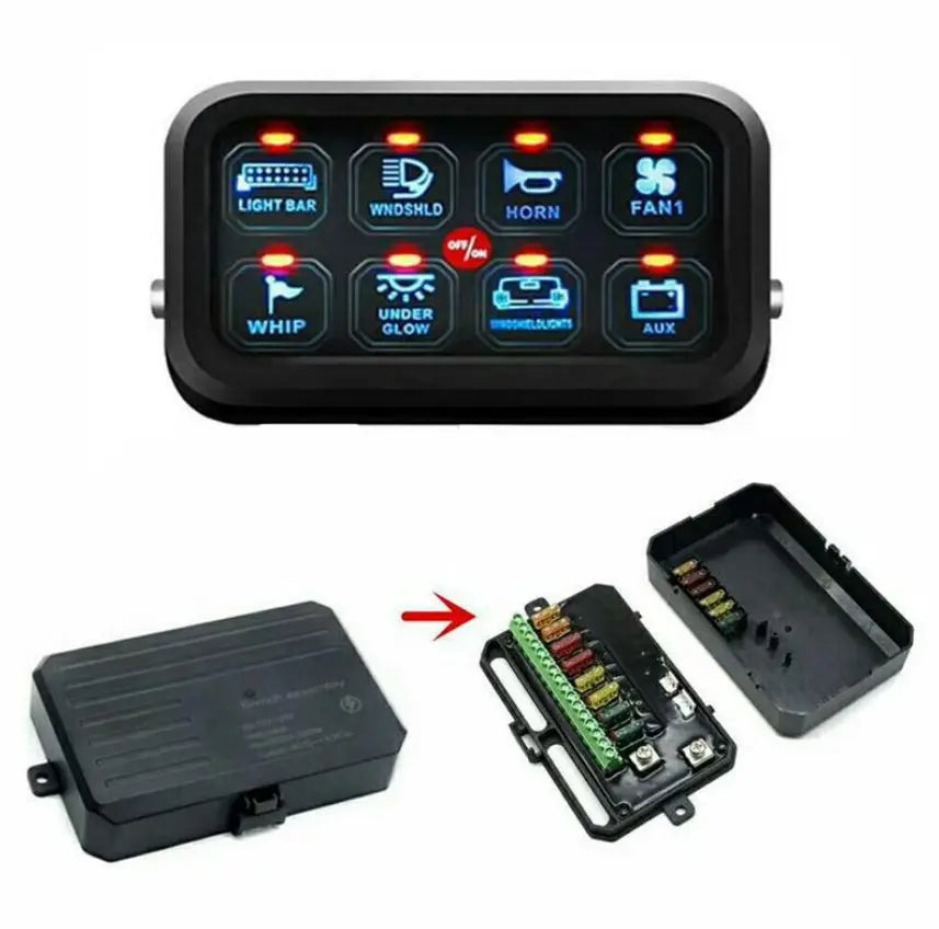 8-button Switch Panel with LED light touch control panel