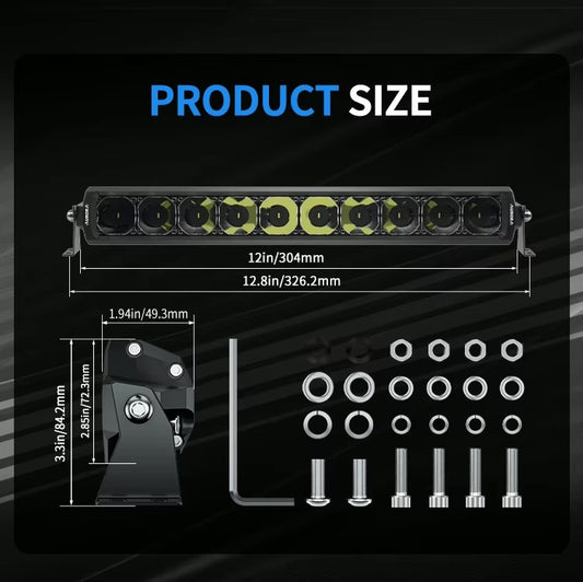 Nou design Bară LED de culoare albă și galbenă