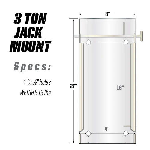 3 TONNELLATE &quot;<tc>KRATOS</tc>&quot; JACK MOUNT 2.0 - SKU: ORJ34XM