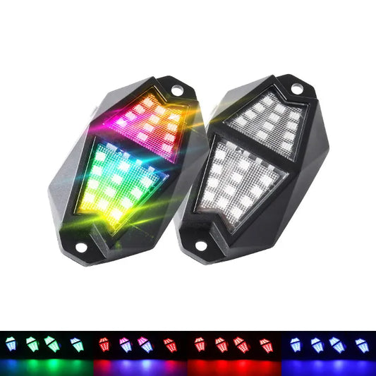 210º Ultra-Wide RGB Chasing LED Rock Light Kit