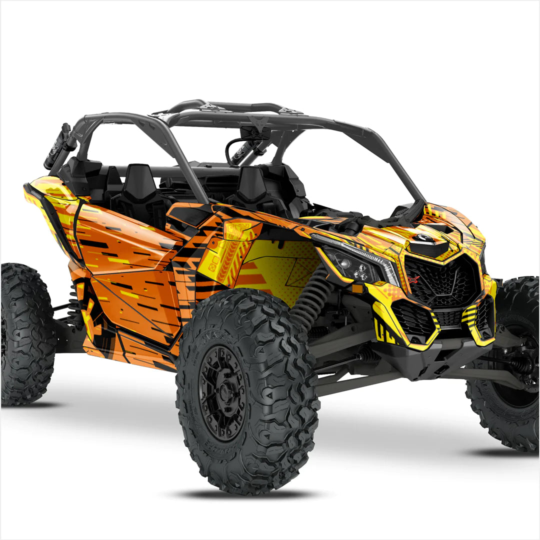 Autocollants design CYBER pour Can-Am Maverick X3