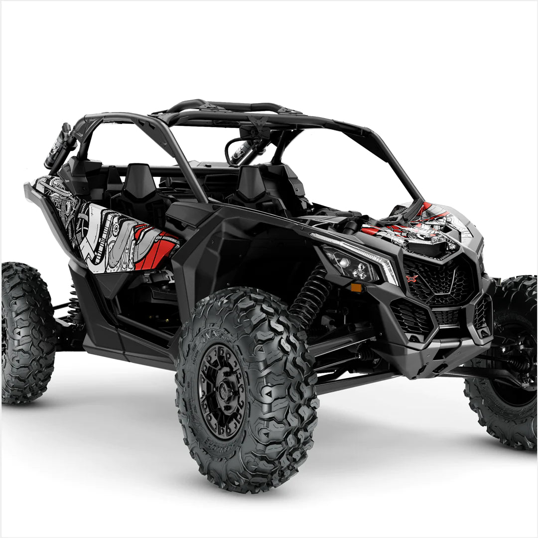 Autocolante de design PETROL HEAD pentru Can-Am Maverick X3