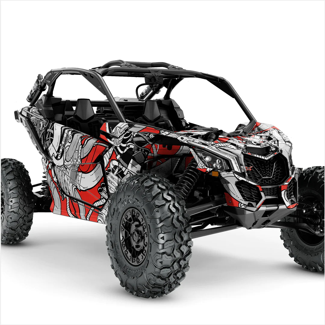 BENZINEKOP-ontwerpstickers voor Can-Am Maverick X3