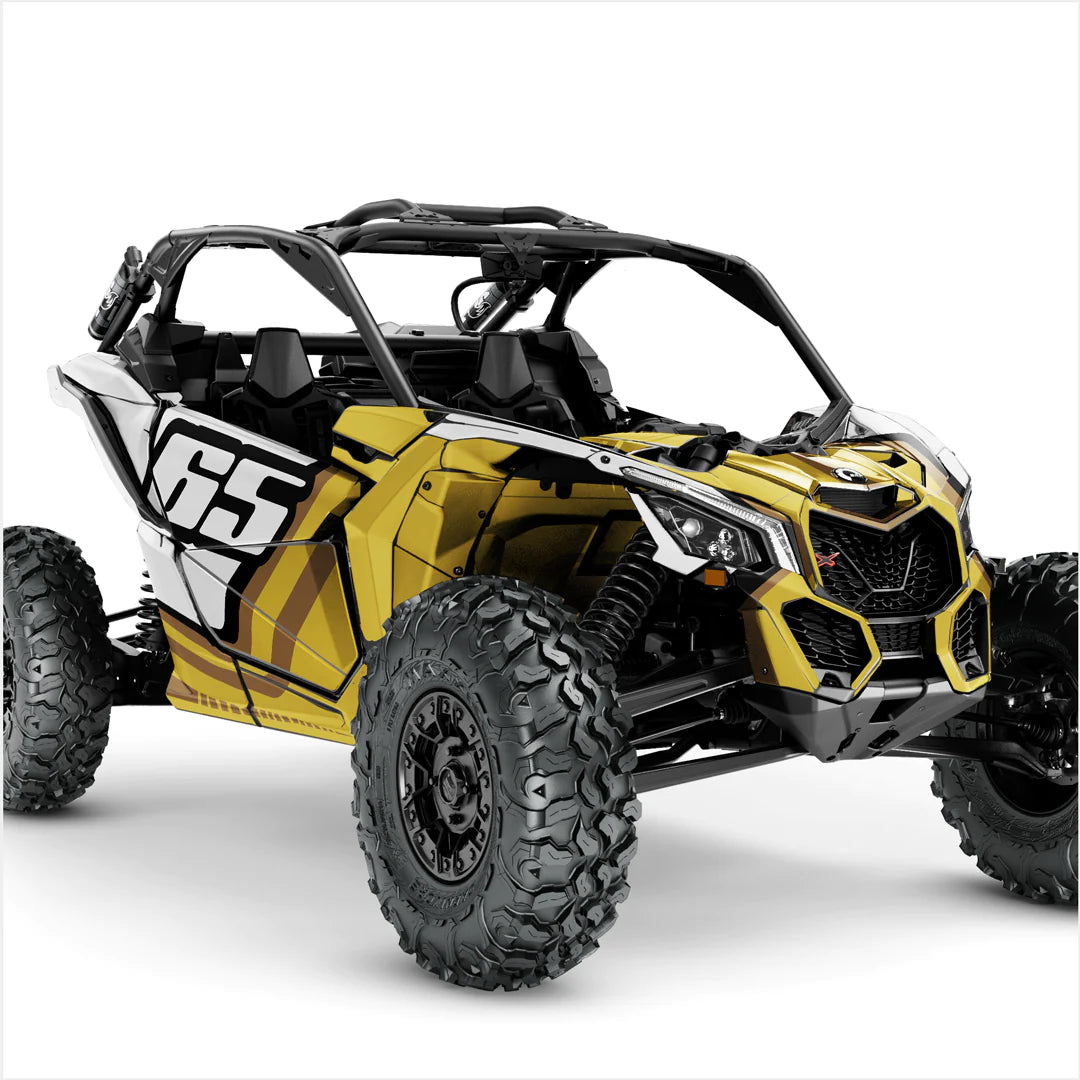 NUMBER (custom) design stickers for Can-Am Maverick X3