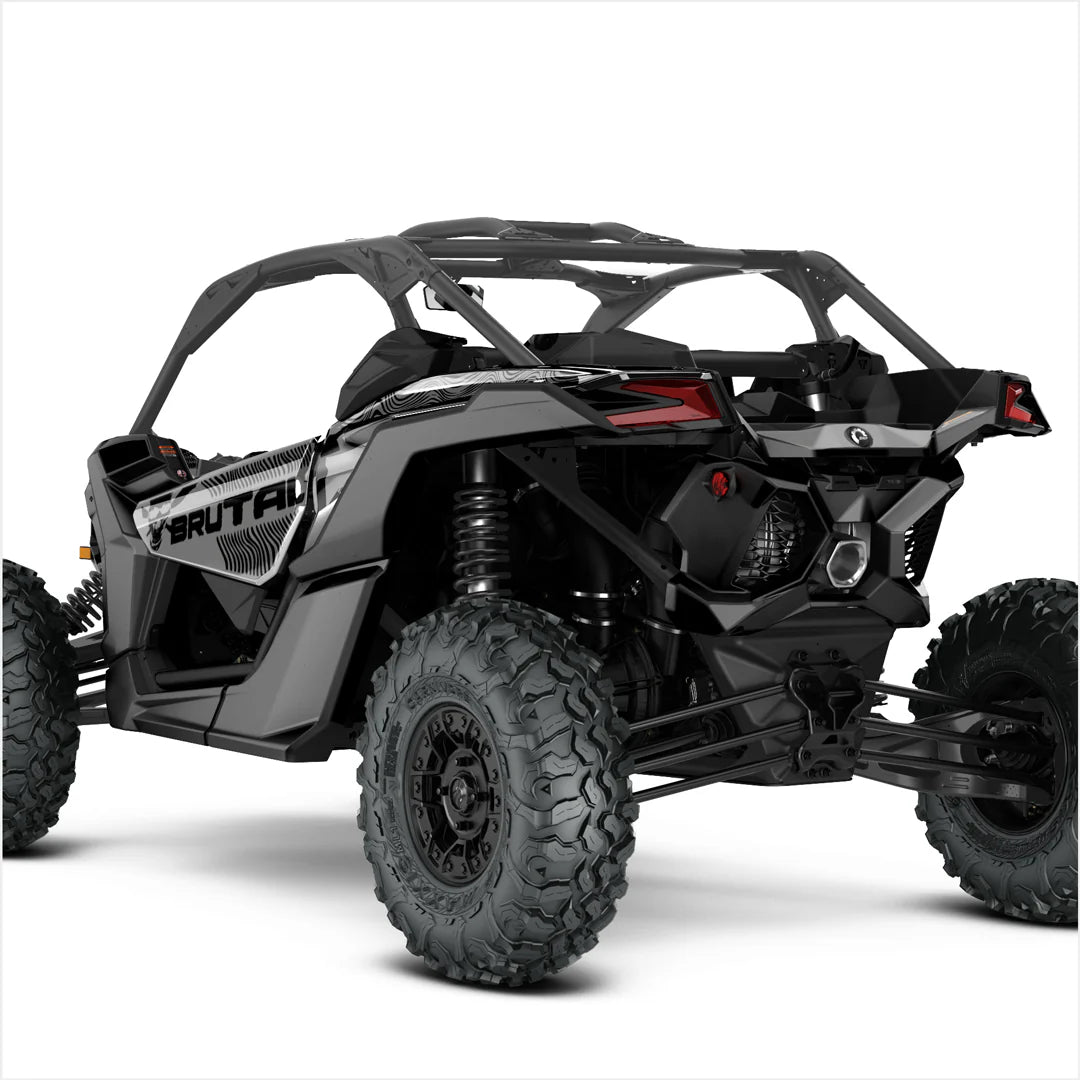 Pegatizas de diseño brutal para Can-Am Maverick X3 (gris)