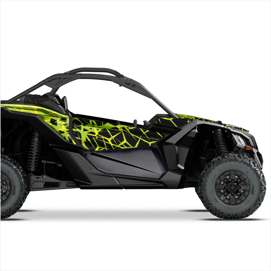 QUAKE dizaino lipdukai, skirti Can-Am Maverick X3