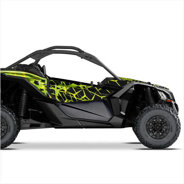 QUAKE dizaina uzlīmes Can-Am Maverick X3