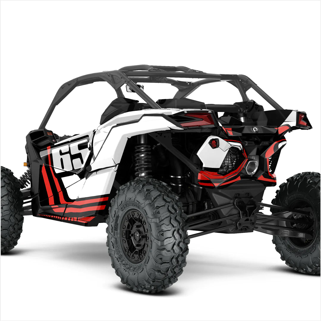 Номер (пользовательский) дизайн наклейки для Can-Am Maverick X3