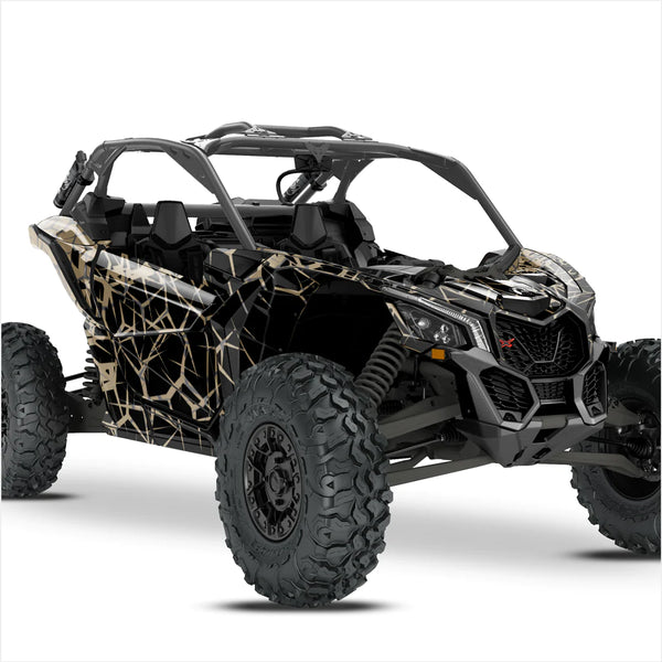 QUAKE dizaina uzlīmes Can-Am Maverick X3