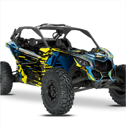 Αυτοκόλλητα σχεδιασμού cyber για can-am maverick x3