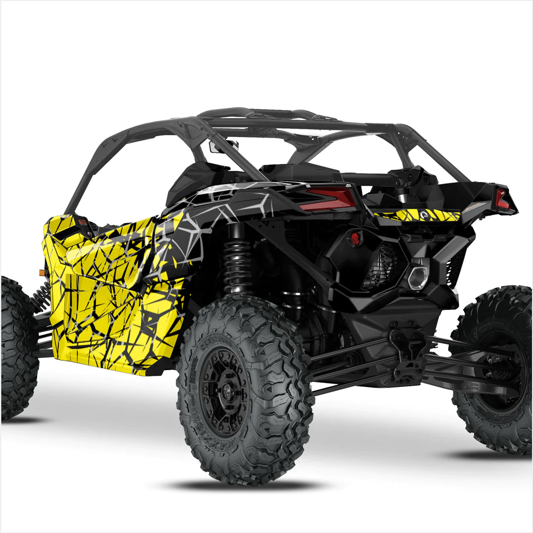 Наклейки с дизайном QUAKE для Can-Am Maverick X3