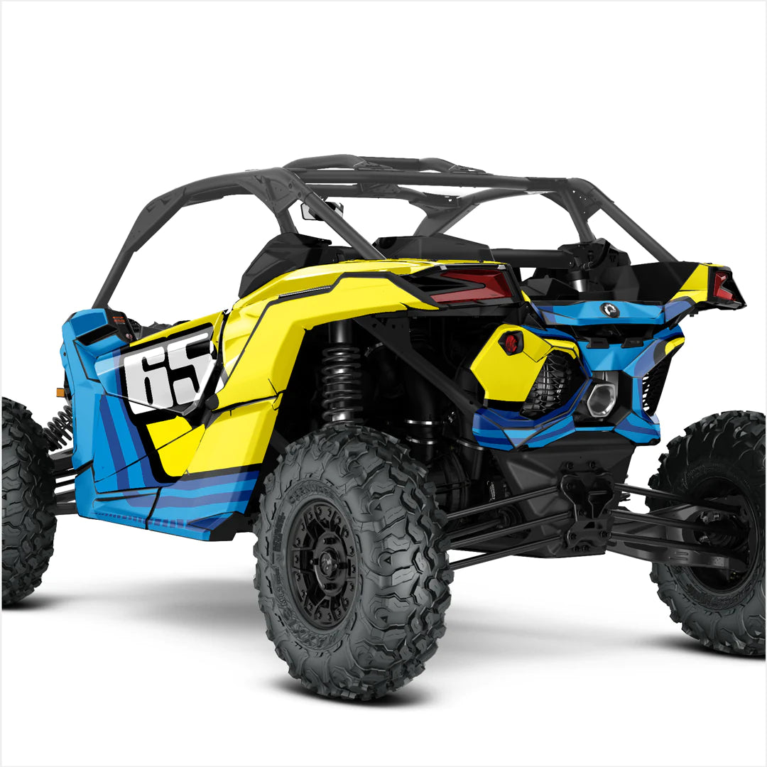 Номер (пользовательский) дизайн наклейки для Can-Am Maverick X3