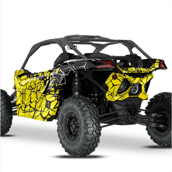 Наклейки с дизайном QUAKE для Can-Am Maverick X3