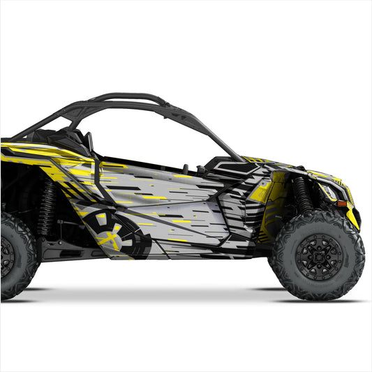 Αυτοκόλλητα σχεδιασμού cyber για can-am maverick x3