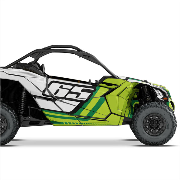 NUMBER (custom) design stickers for Can-Am Maverick X3