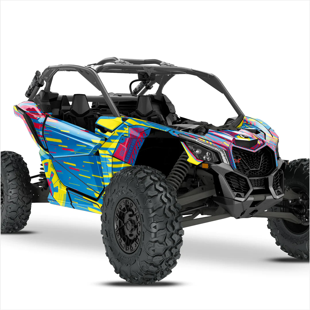 Autocollants design CYBER pour Can-Am Maverick X3