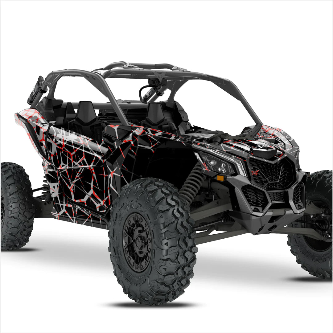 Дизайнерски стикери QUAKE за Can-Am Maverick X3