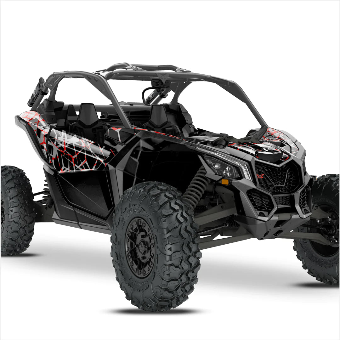 QUAKE-ontwerpstickers voor Can-Am Maverick X3