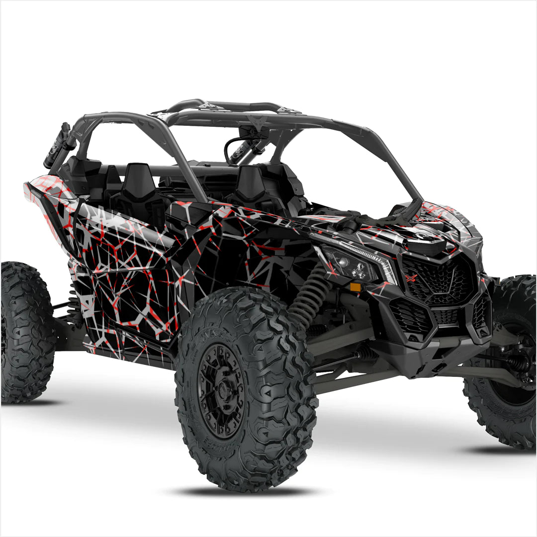 Autocolante de design QUAKE pentru Can-Am Maverick X3