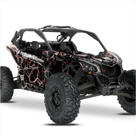 Αυτοκόλλητα σχεδίασης Quake για Can-Am Maverick x3