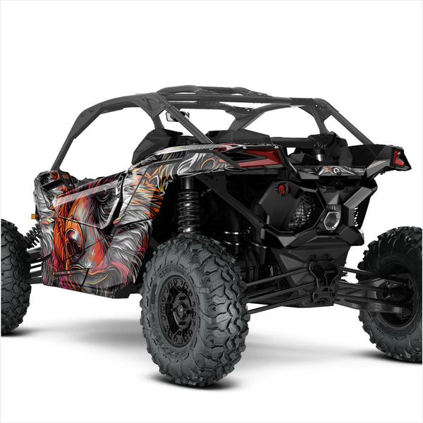 Дизайнерски стикери GRIZZLY GRIM за Can-Am Maverick X3