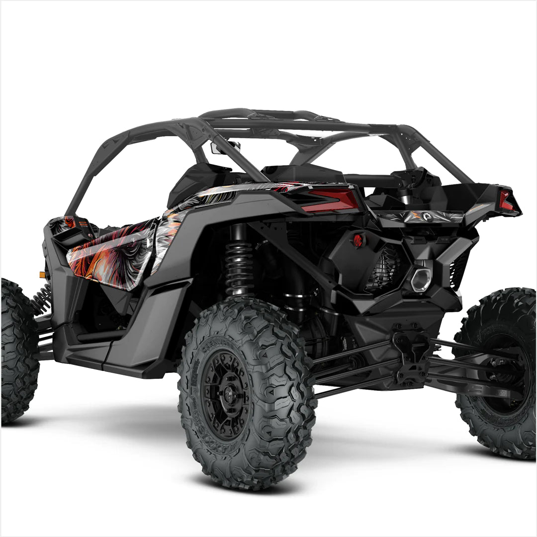 GRIZZLY GRIM-Designaufkleber für Can-Am Maverick X3