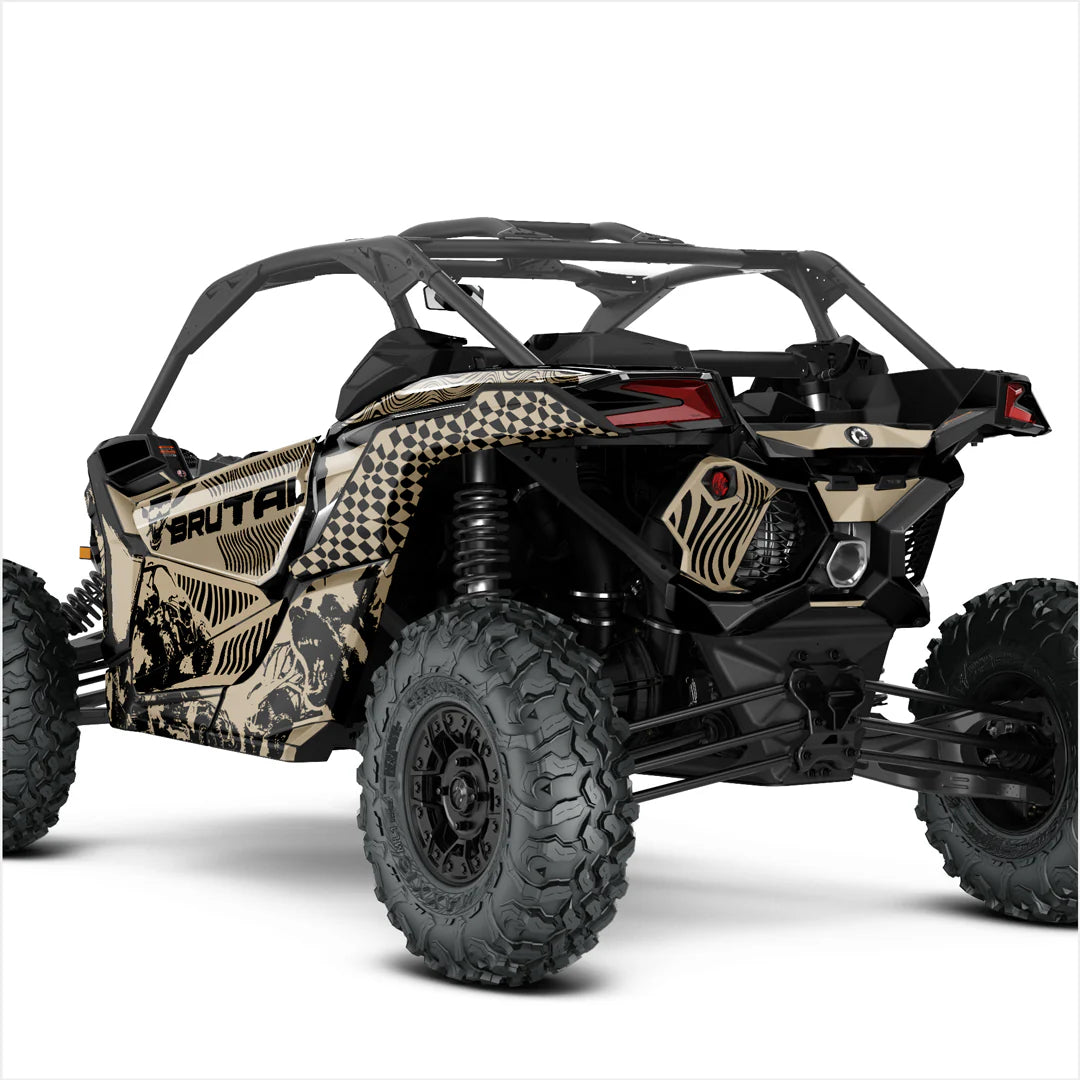 Naklejki BRUTAL projektowe dla Can-Am Maverick X3 (jasnobrązowy)